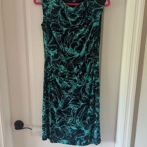 American Living Black and Green Midi Dress